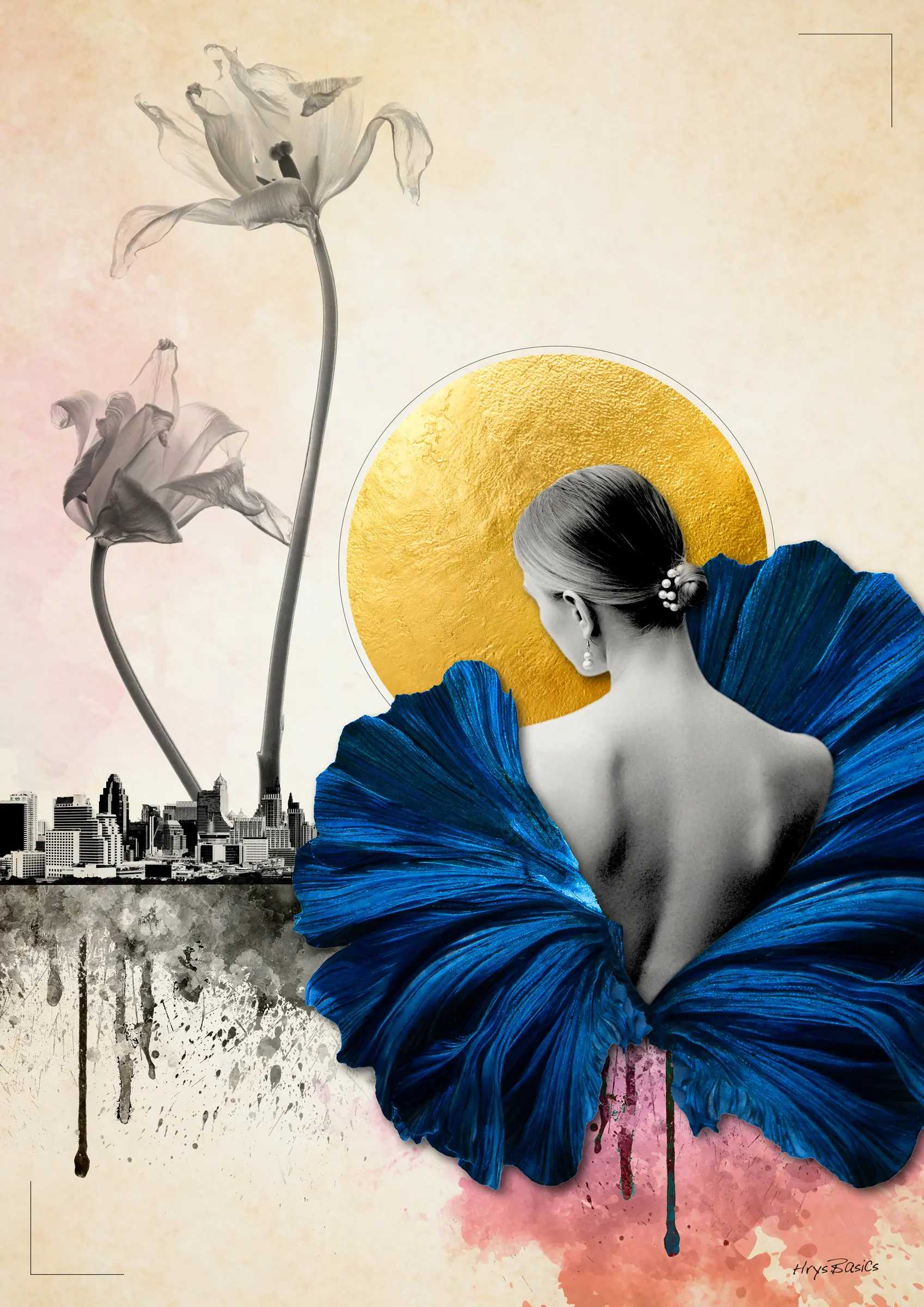 Lady in a Blue Dress