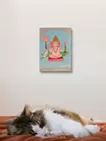 タイのお寺とピンクガネーシャとネコ