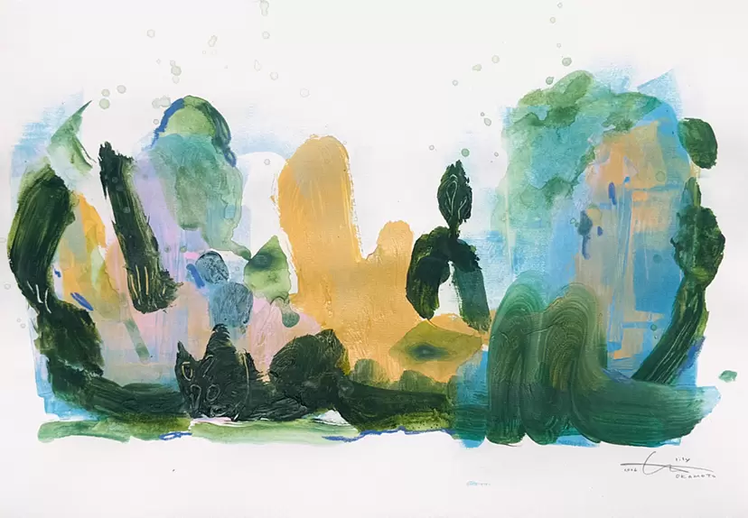 無題 (絵画)#2 by Yoshinobu Nakagawa | Online art store for