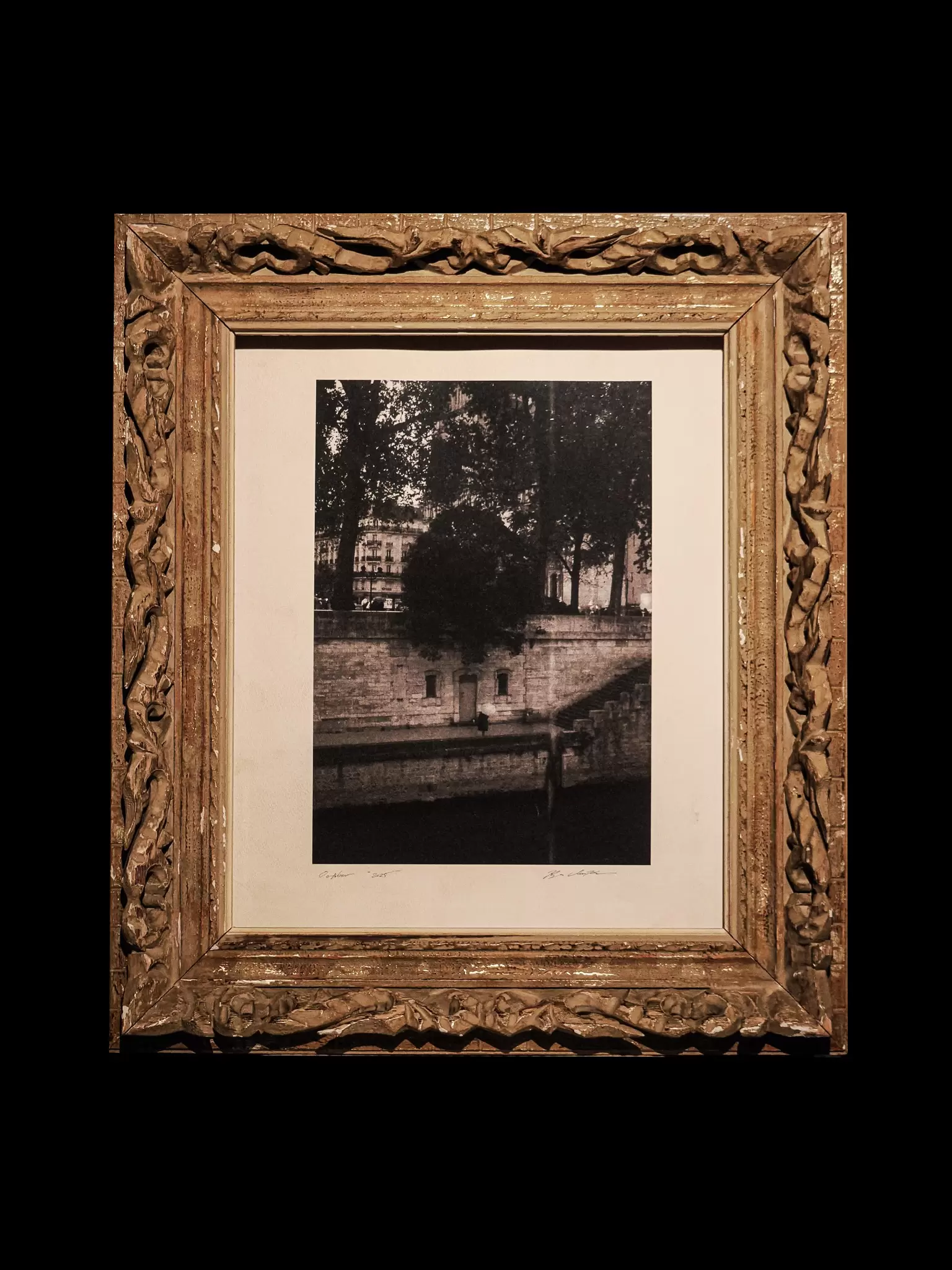 雨の日のセーヌ川沿い[Photo +Frame SET]