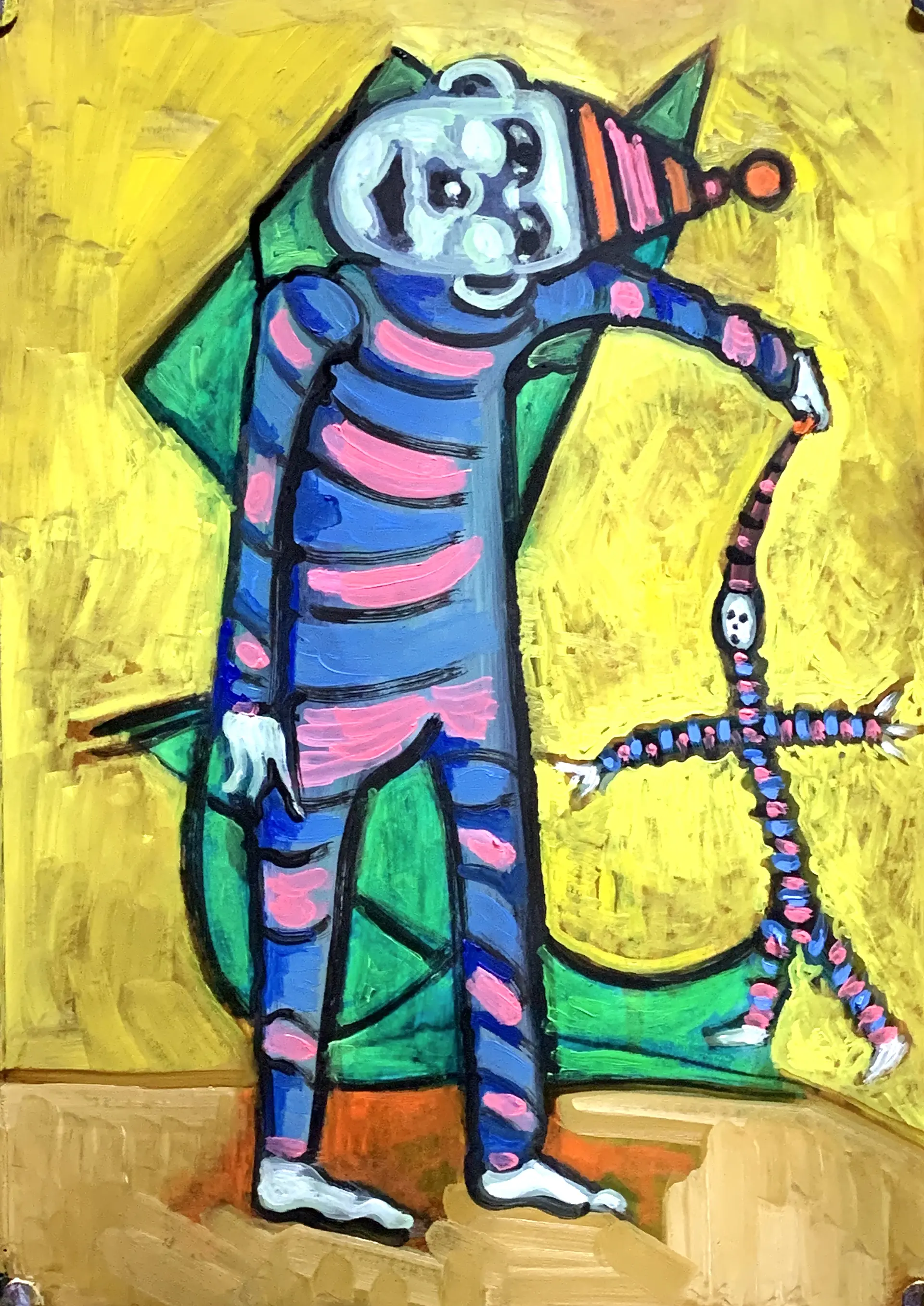 油絵　ピエロ ピエロ / Pierrot by 林耕平/コウヘイ画伯 | 現代アートの販売