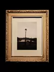 右岸から左岸へ歩く男 [Photo + Frame SET]