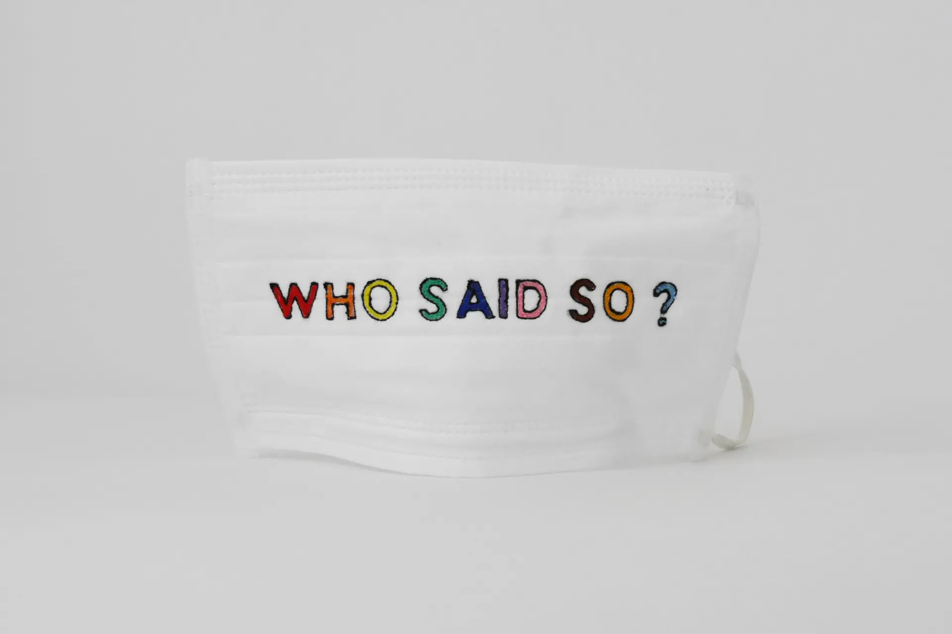 WHO SAID SO? マスク