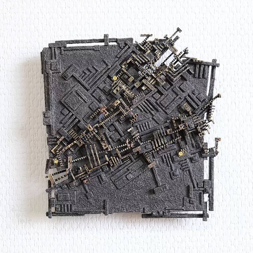 spliced square -2 by 久野 彩子 | 現代アートの販売・通販 | ArtSticker