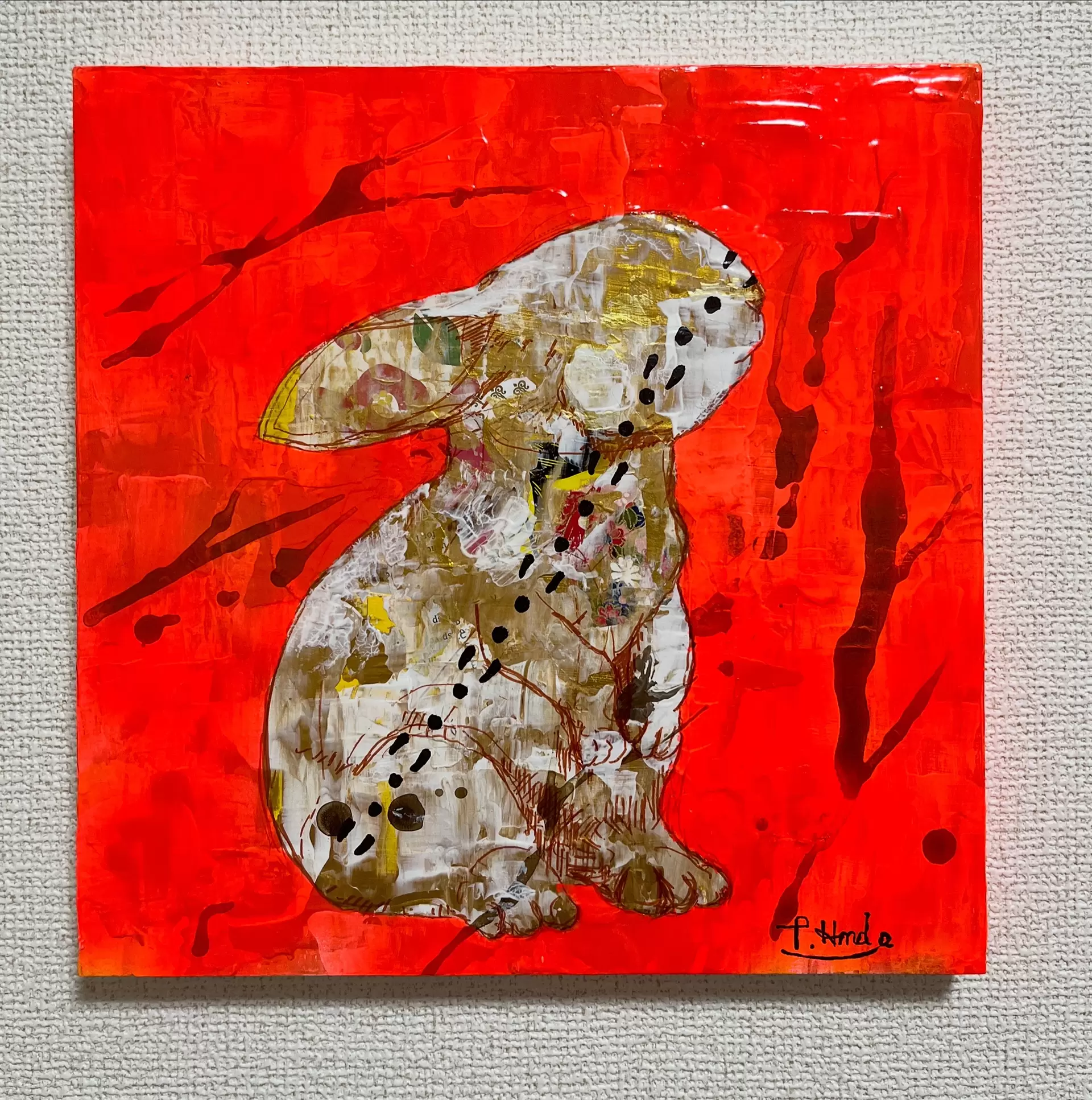 TRACE：うさぎ by 浜田 教司 | 現代アートの販売・通販 | ArtSticker