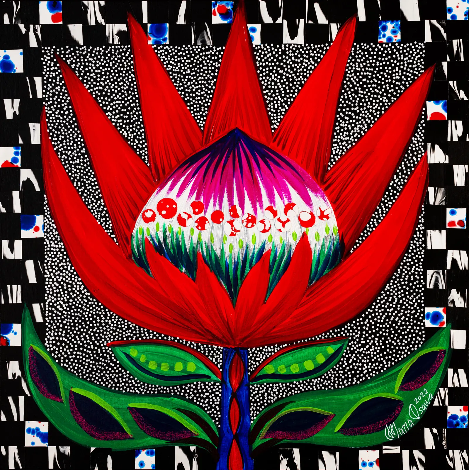 King Protea Danish Gambit by Mana Osawa / 大沢愛 | 現代アートの