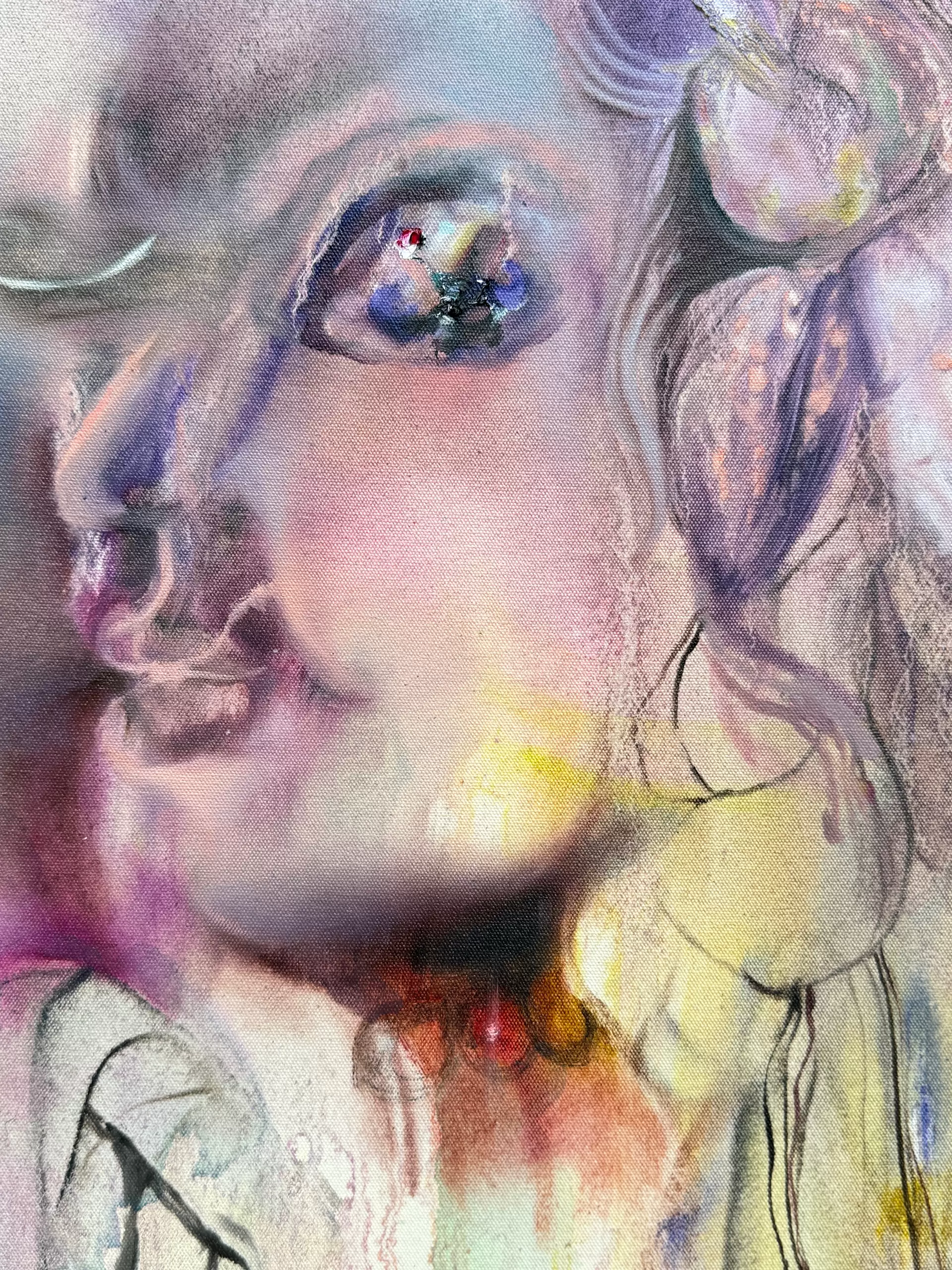 Doll painting:featuring Amane by 松浦 美桜香 | 現代アートの販売