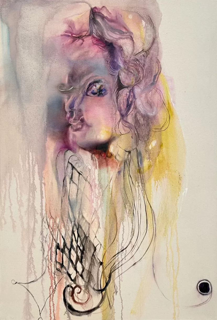Doll painting: featuring Amane by 松浦 美桜香 | Online art store