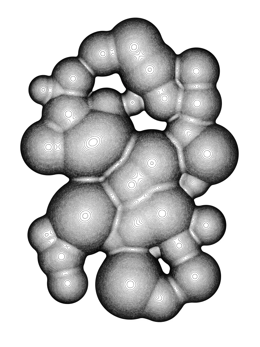 NATURE/CODE/DRAWING Peptide algorithm by 深地 宏昌