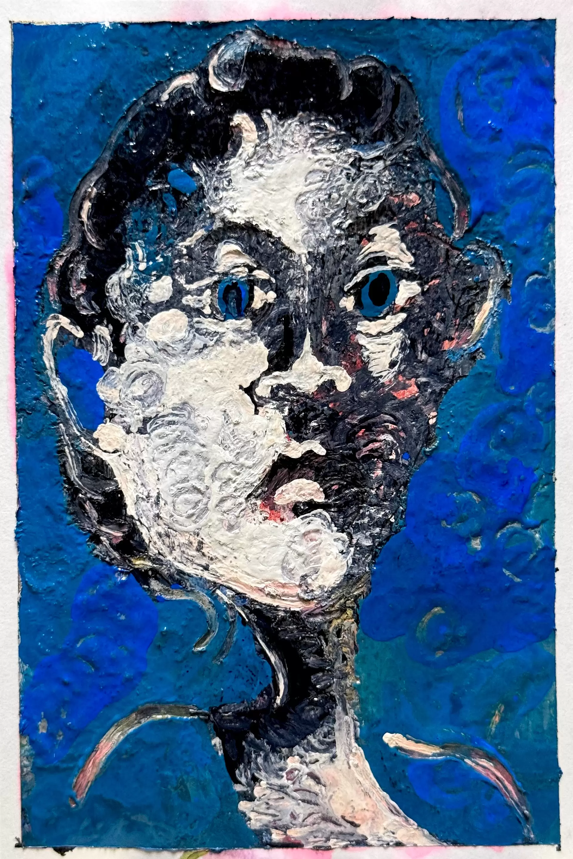 林　耕平　　コウヘイ画伯　　　自画像　　油彩画　　木製ボード 林耕平/コウヘイ画伯 Artworks | Online art store for contemporary
