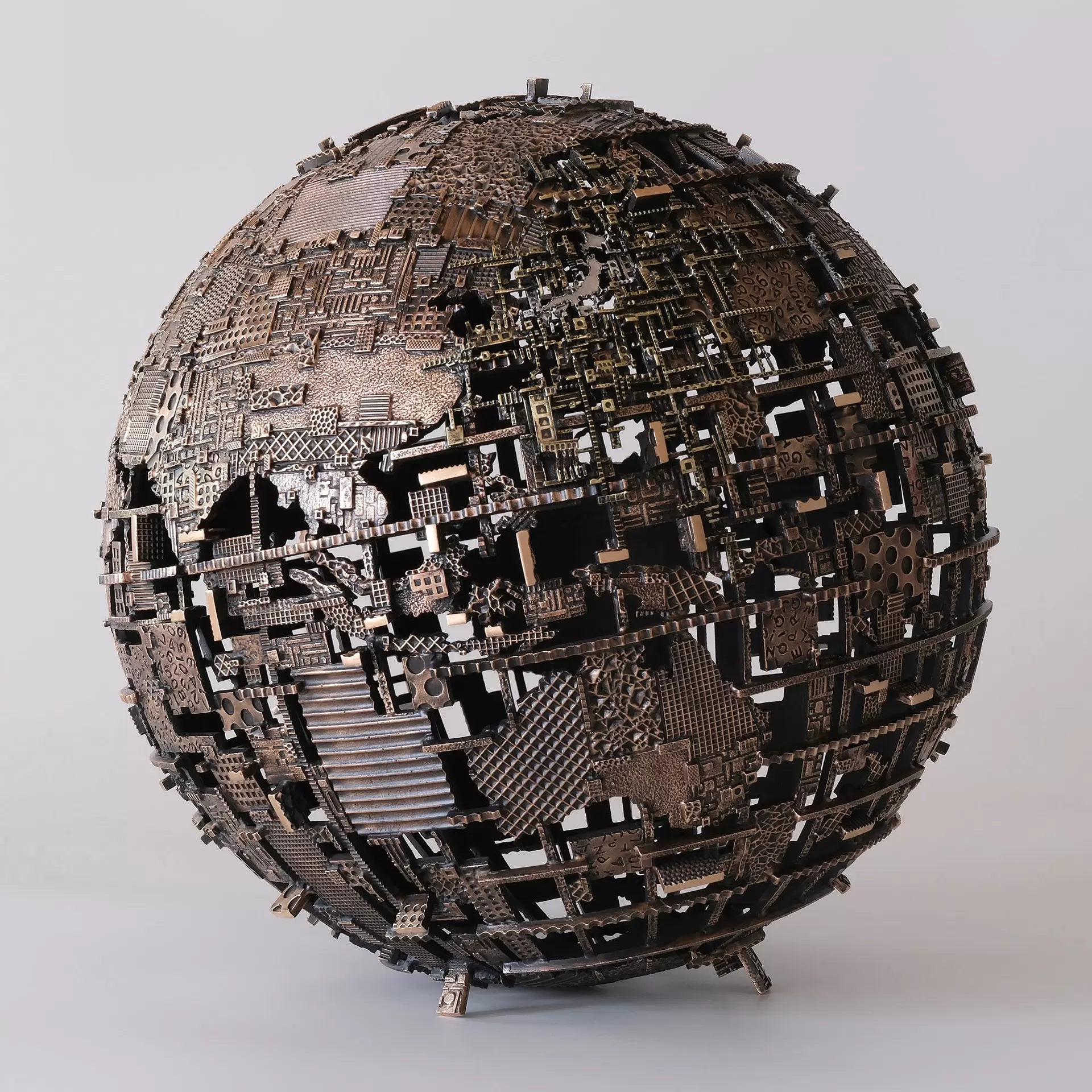 【一点物現代アート】Children of the EARTH【直径25cm】 Spliced Earth by 久野彩子 | Online art store for contemporary art