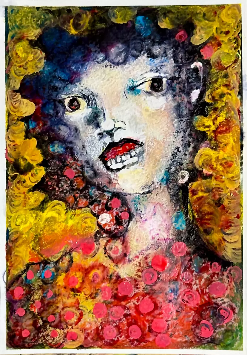 林　耕平　　コウヘイ画伯　　　自画像　　油彩画　　木製ボード 林耕平/コウヘイ画伯 のアート作品 | 現代アートの販売・通販 | ArtSticker