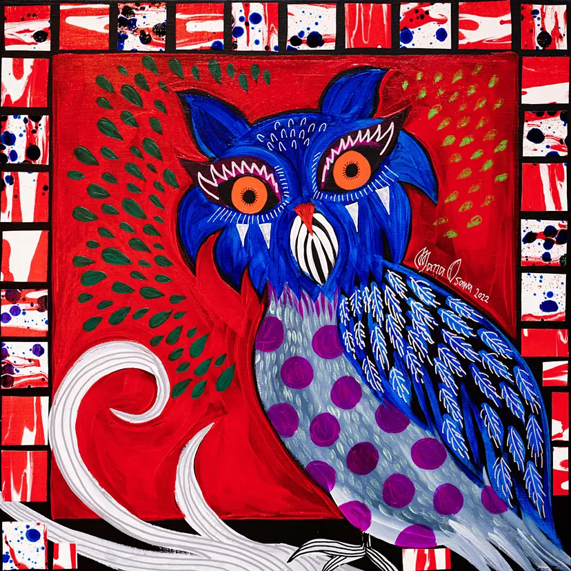 The Owl of Athens by Mana Osawa / 大沢愛 | 現代アートの販売 The Owl of Athens by Mana Osawa / 大沢愛 | 現代アートの販売