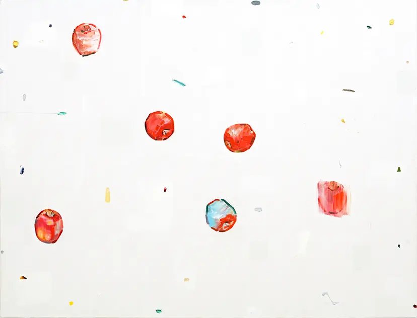 Six apples on the ground by 小津 航