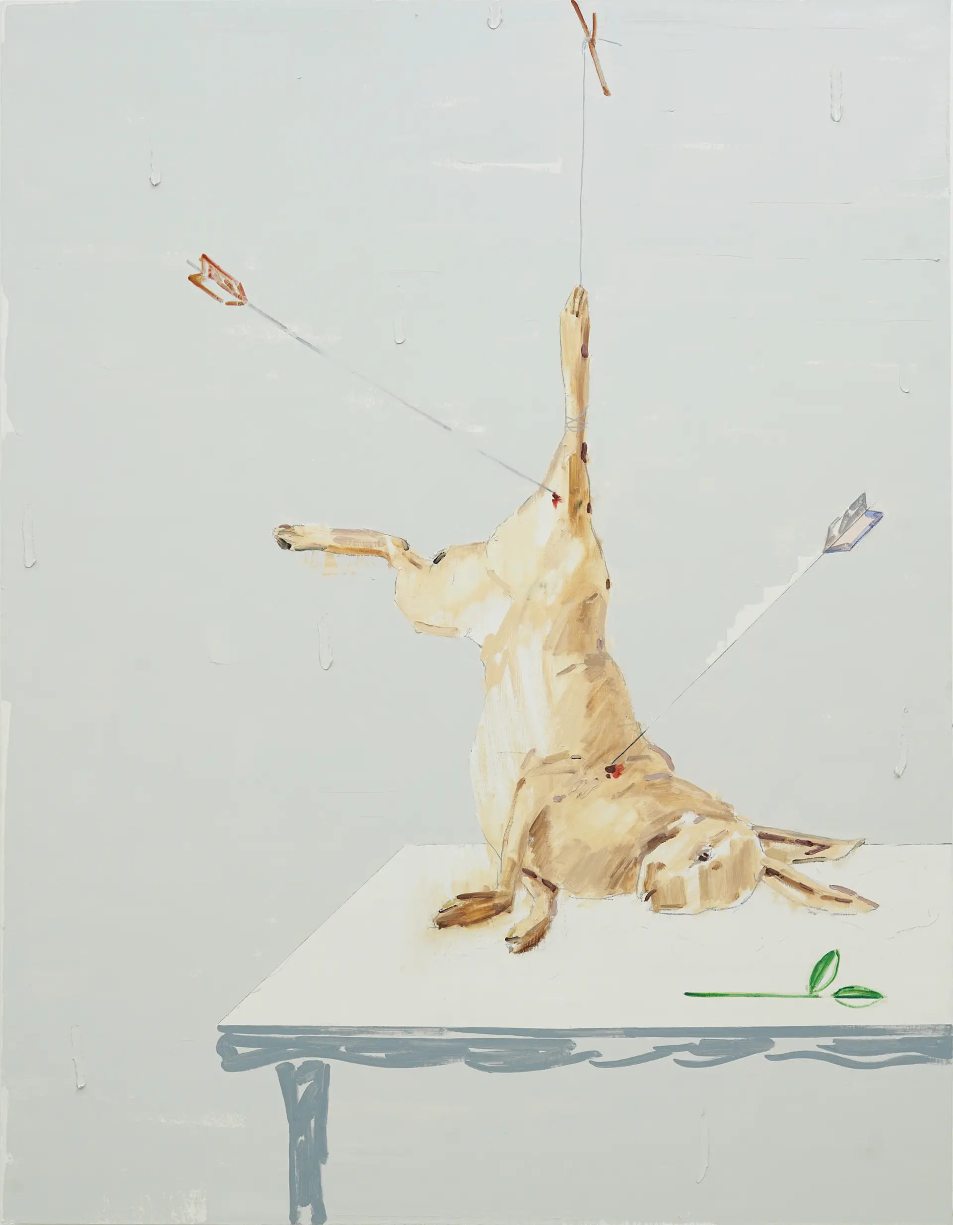 引きこもりの絵画 Still Life with Dead Rabbit and Twig by 小津 航 | 現代アート