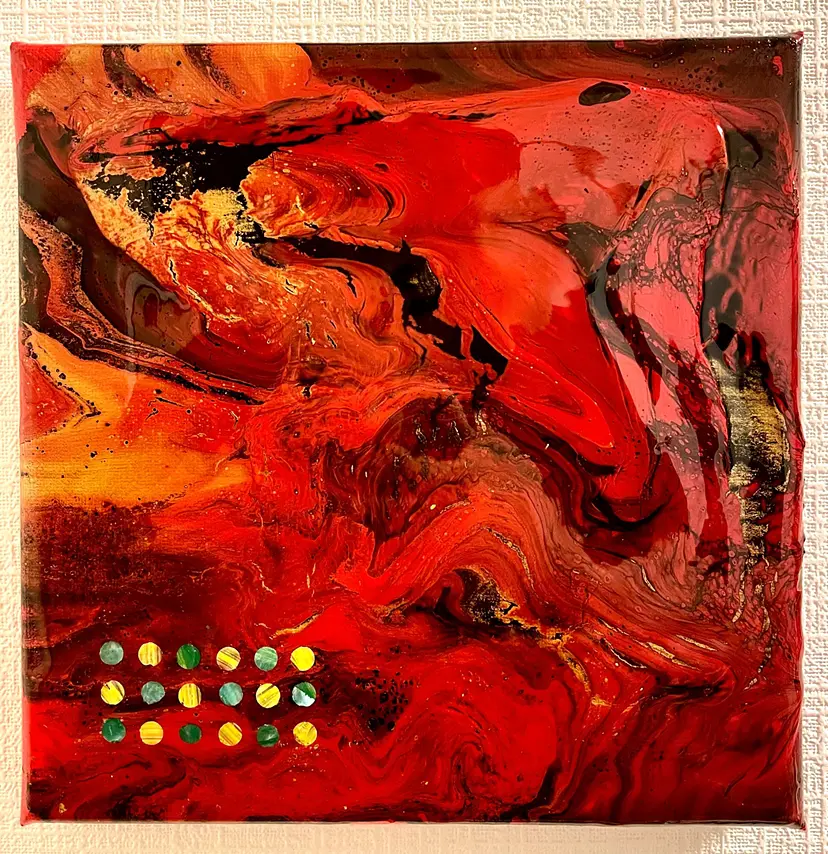 Pix-Shells Abstract Red by Soyblanc