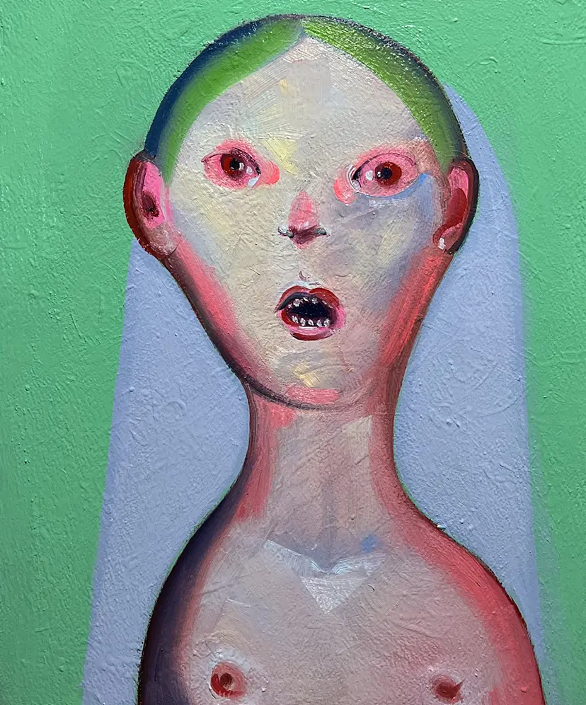のっぺらぼう / Mythical being with flat featureless face by 林耕平/コウヘイ画伯