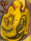 behind the eyelids, a gold relief in the shape of yours