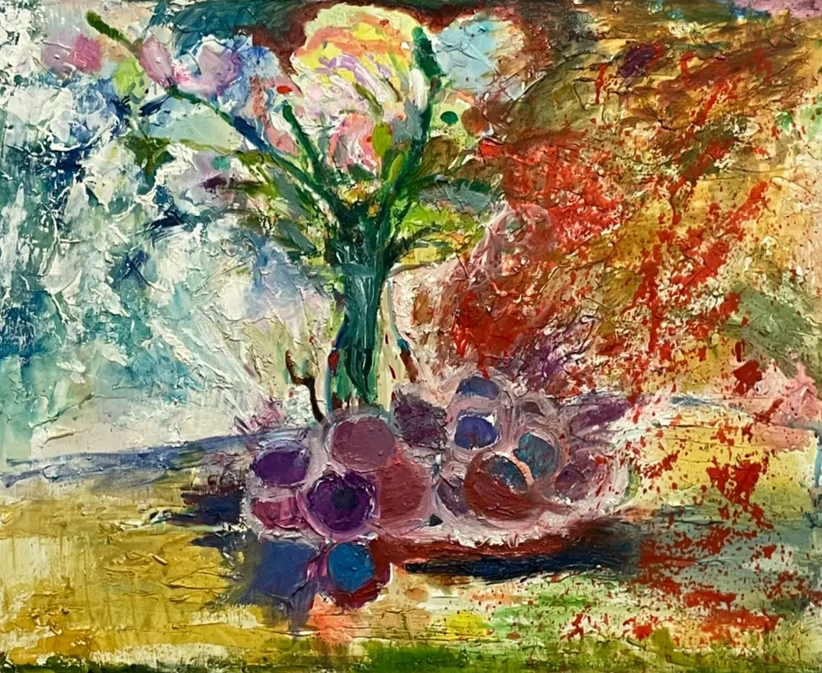 高尾ハナ「葡萄と花」