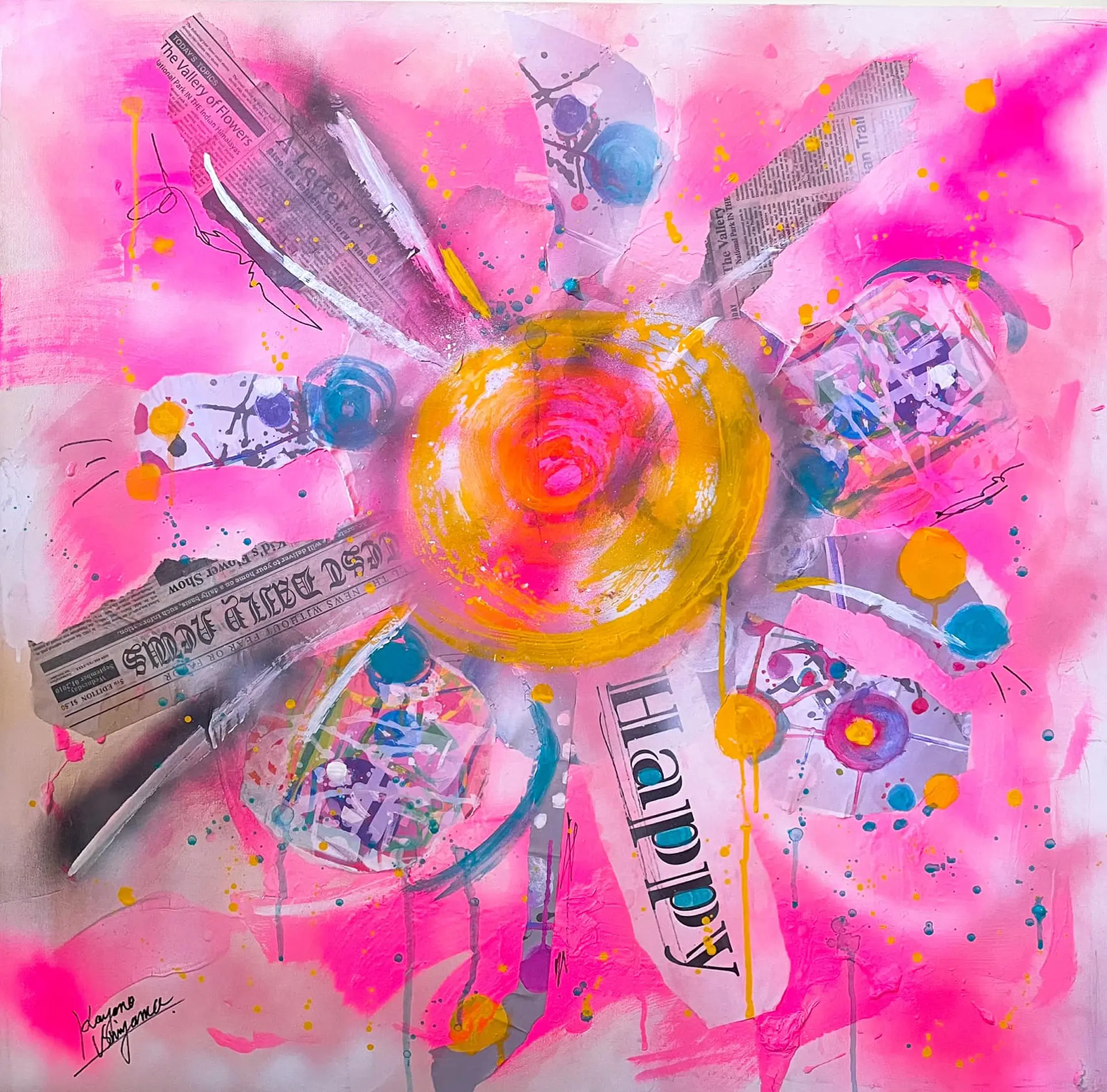 絵画 HAPPY 絵画 Happy Dance ／ キャンバス | edom (Men)/エドム