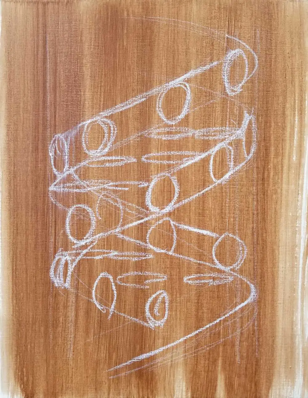 Pencil Drawing of the DNA Double Helix
