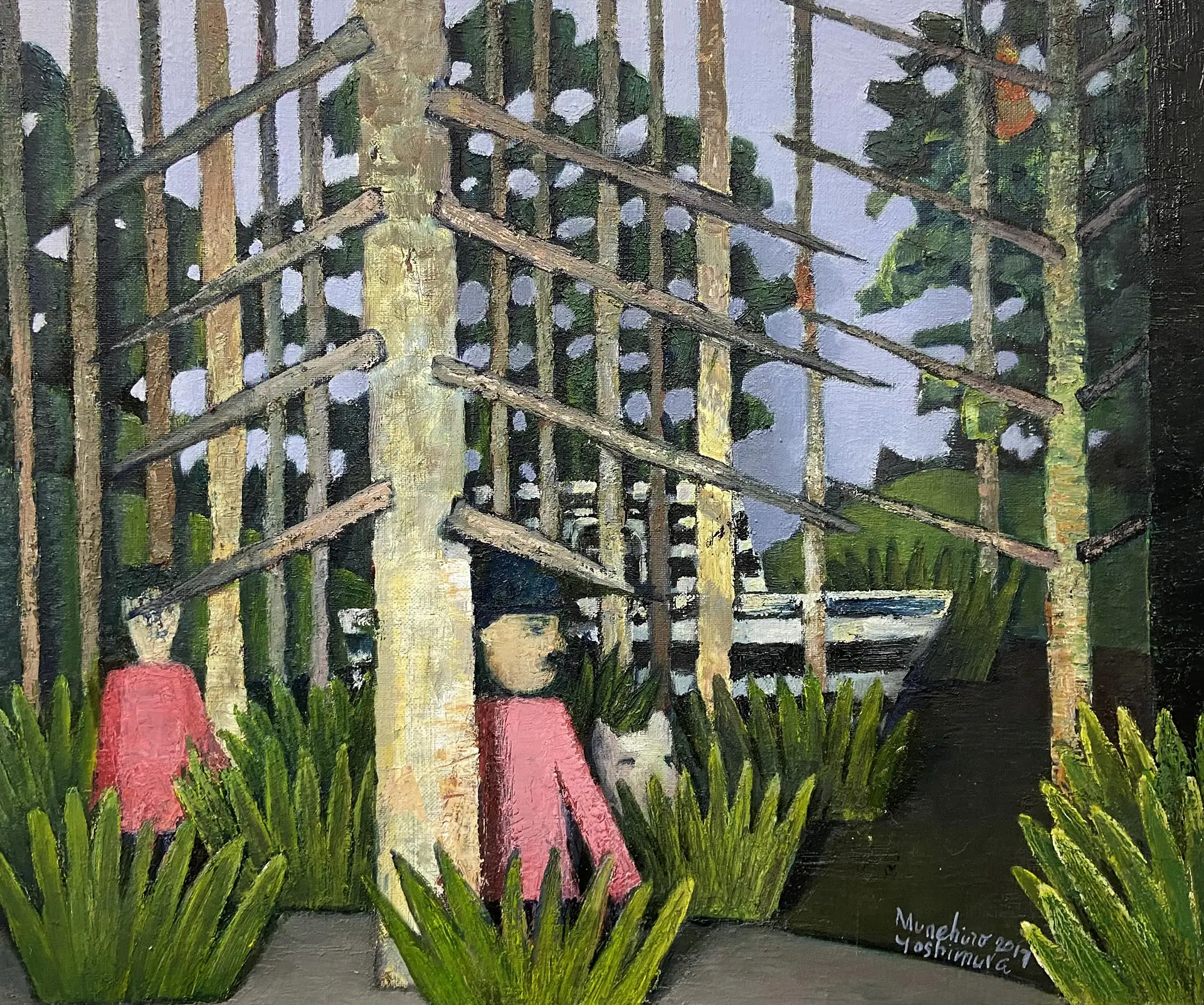 二人の若い紳士、船出 by 吉村 宗浩 | 現代アートの販売・通販