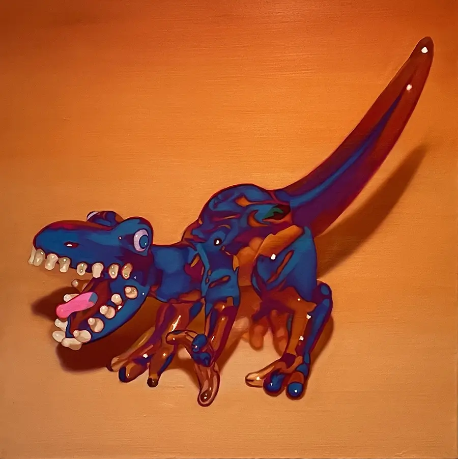 Glass dinosaur