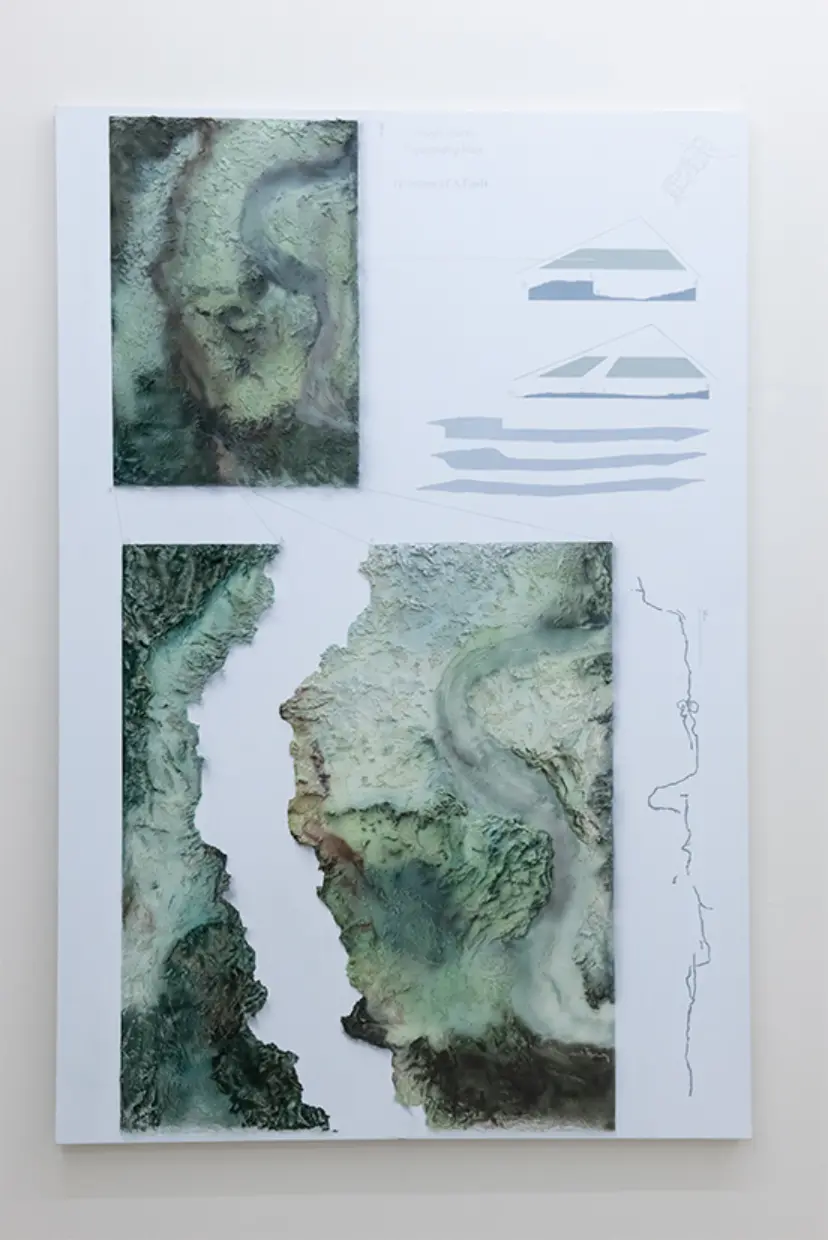 Google Earth Topology Map / Notation of a fault by 山縣瑠衣