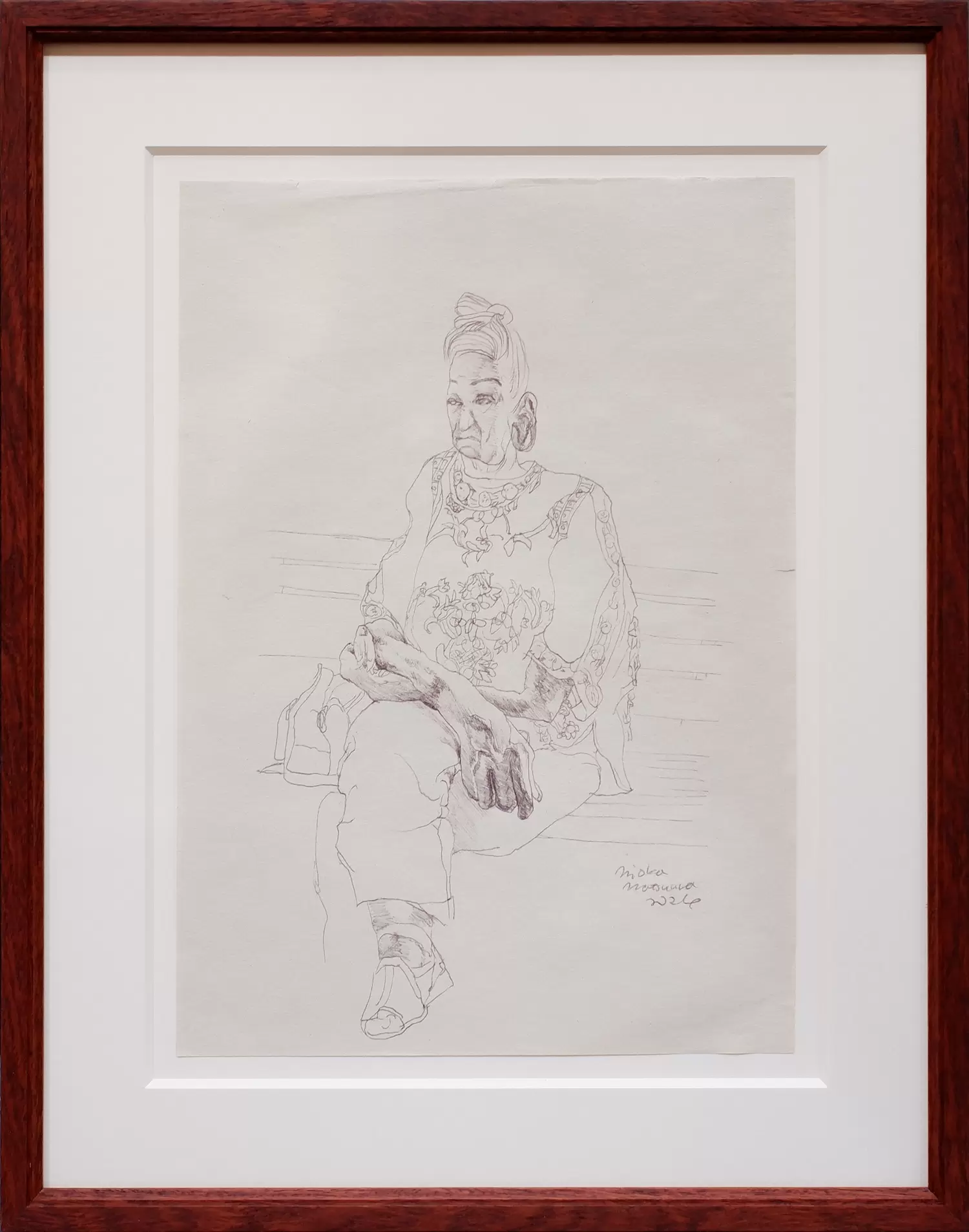 Madame as a Drawing(in Chofu city)