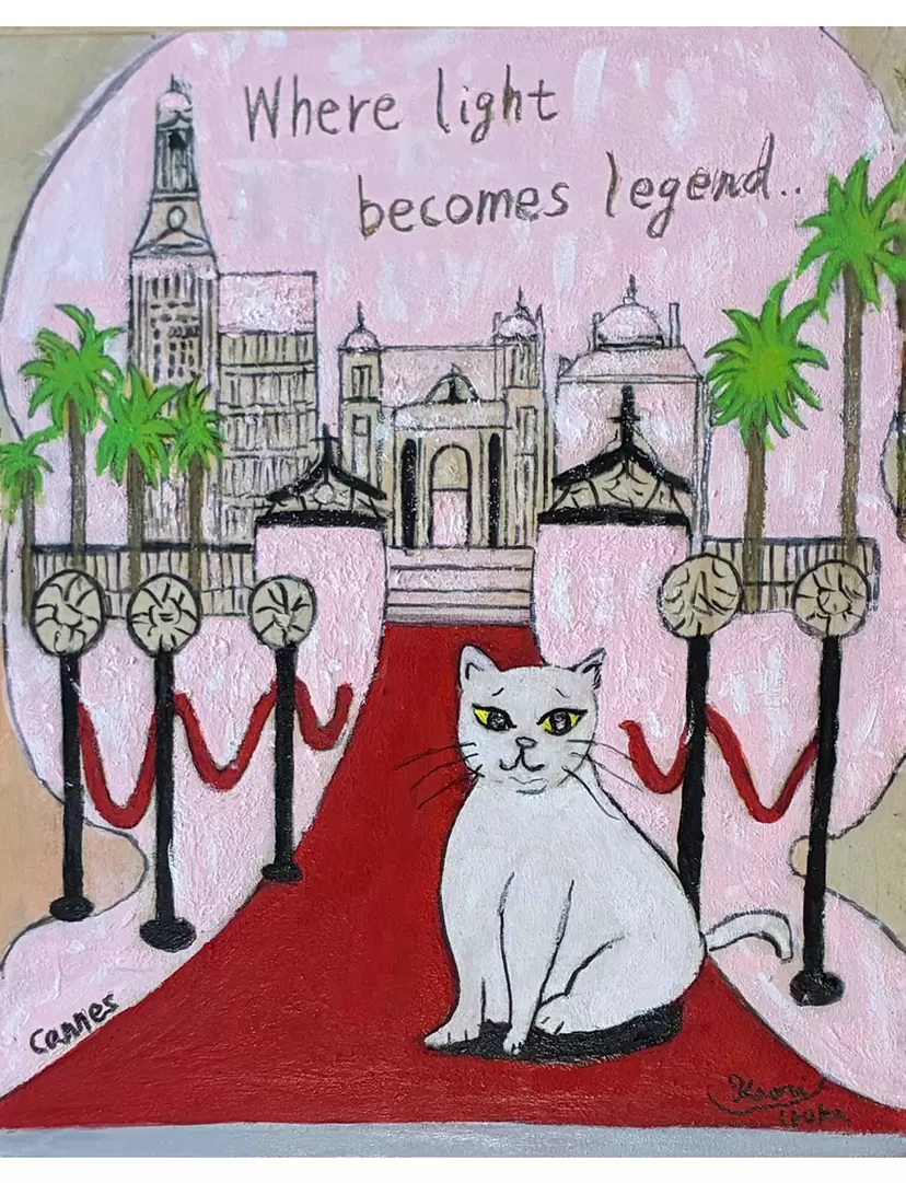 Cannes Film Festival and red carpet and cats by Iroka