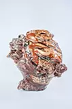 Hybrid Nezumishino & Copper Red Glaze Jar