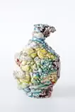 Hybrid Oribe & White Glaze Bottle
