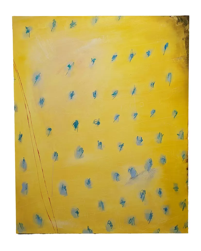 Green Coca Cola Bottles on the Yellow Pad (pt.1) by Megumi Kiuchi