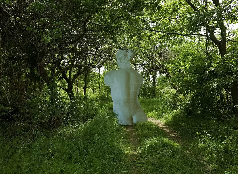 “Landscape of a Summer Grove with a Colossus,” from the series “COLOSSUS” by Yoshiki Hase