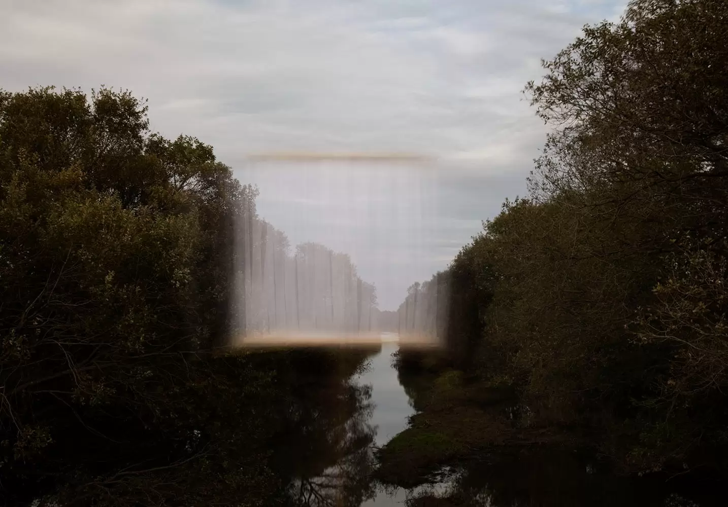 “Landscape with a White Curtain in the Woods,” from the series “DESSIN”