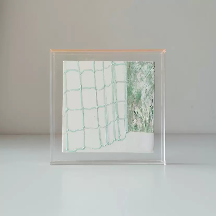 my garden and my curtain by Ikuko Matsuo