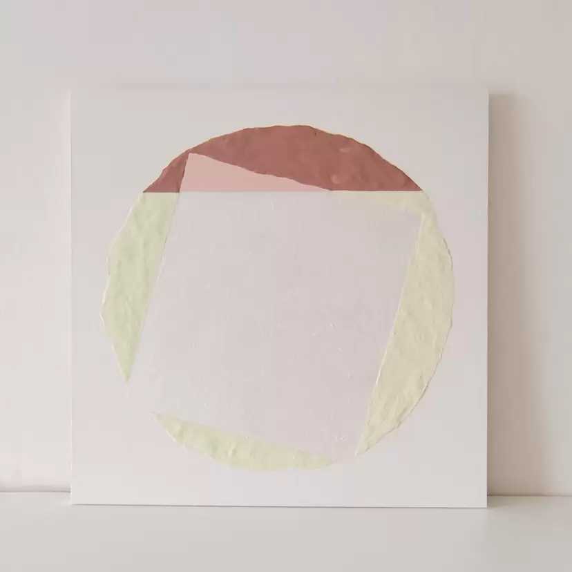 pudding-colored seaweed rice crackers(L) by Ikuko Matsuo