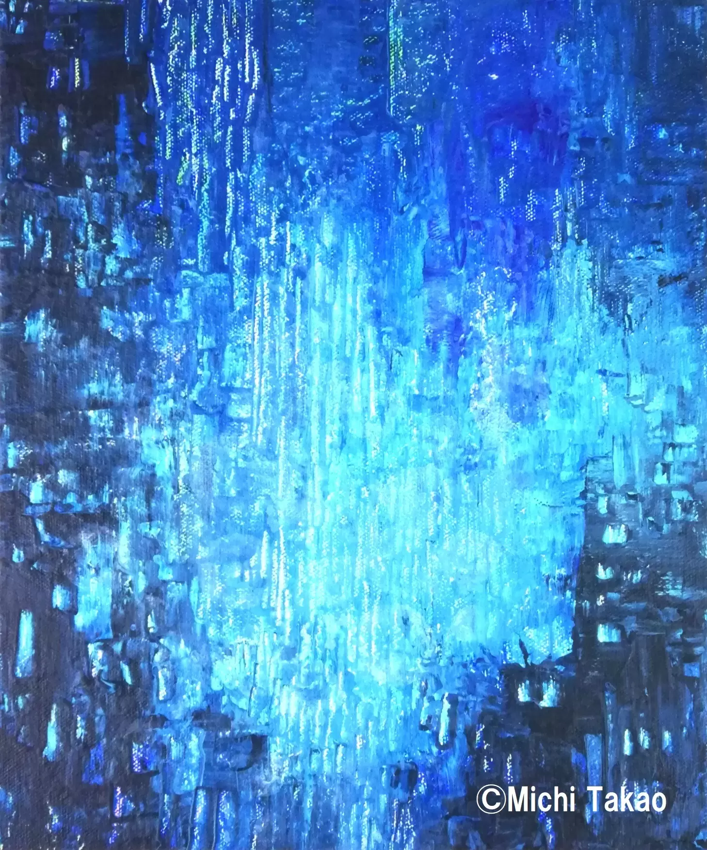 Blue smoke city by 高尾美智 | 現代アートの販売・通販