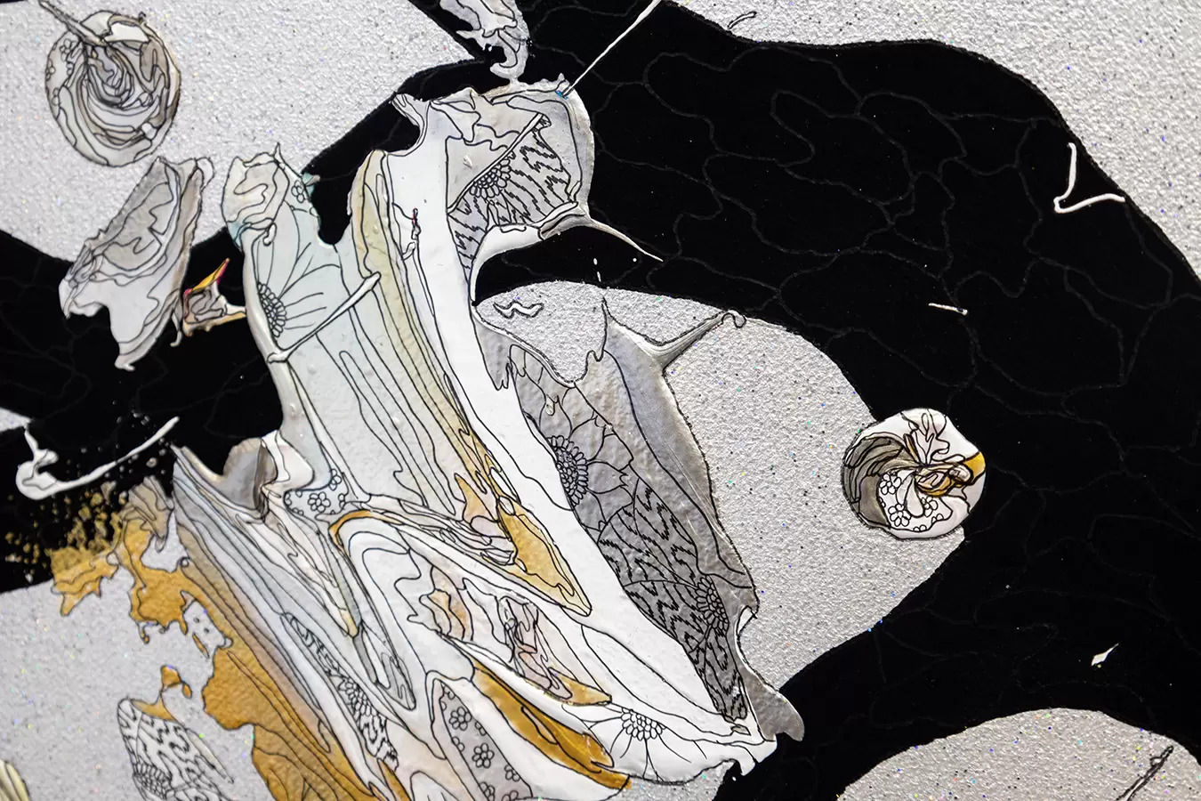 Trimmed Flowers & Neo Bonsai 230212（Pink x Gold） by 奥田雄太