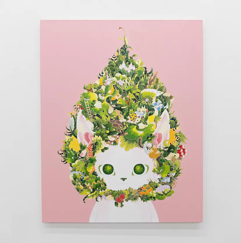 A tree (Pink) by Akiko Sumiyoshi