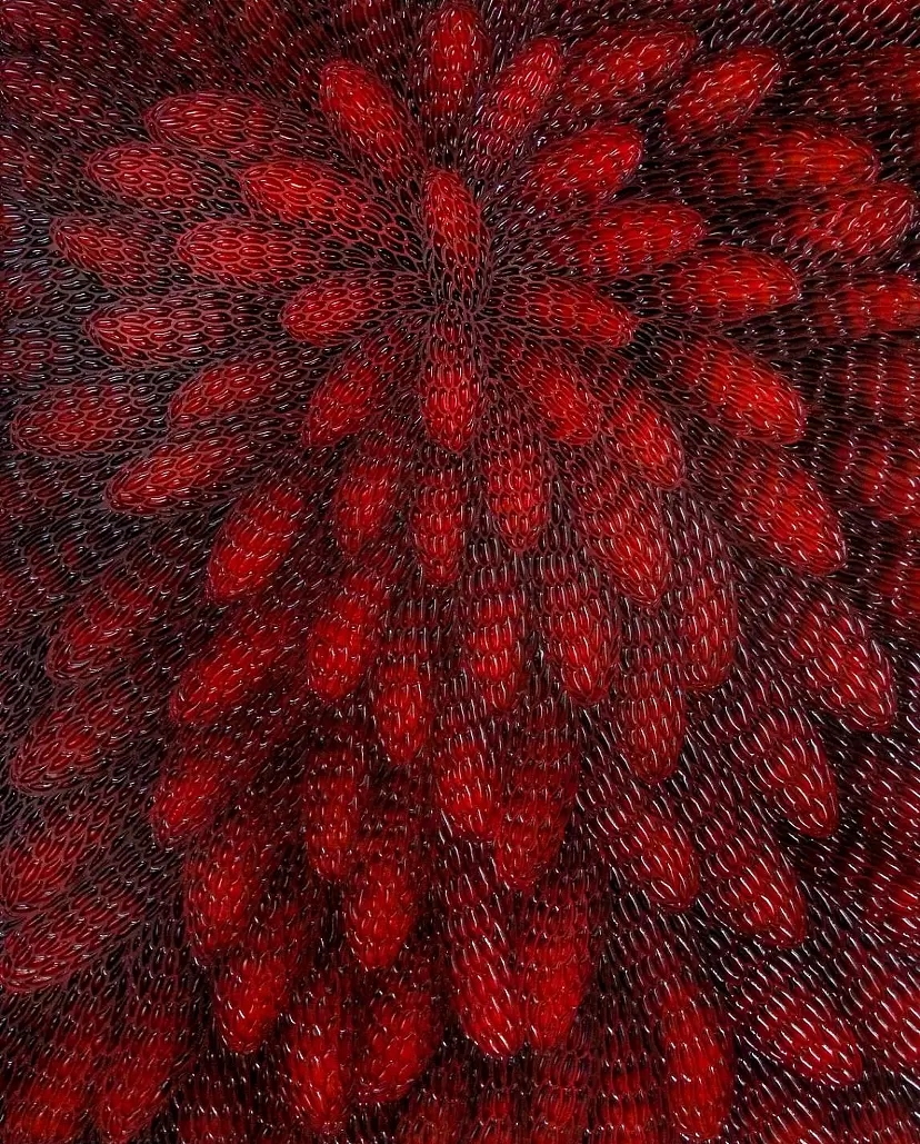meditation red by Asai Une