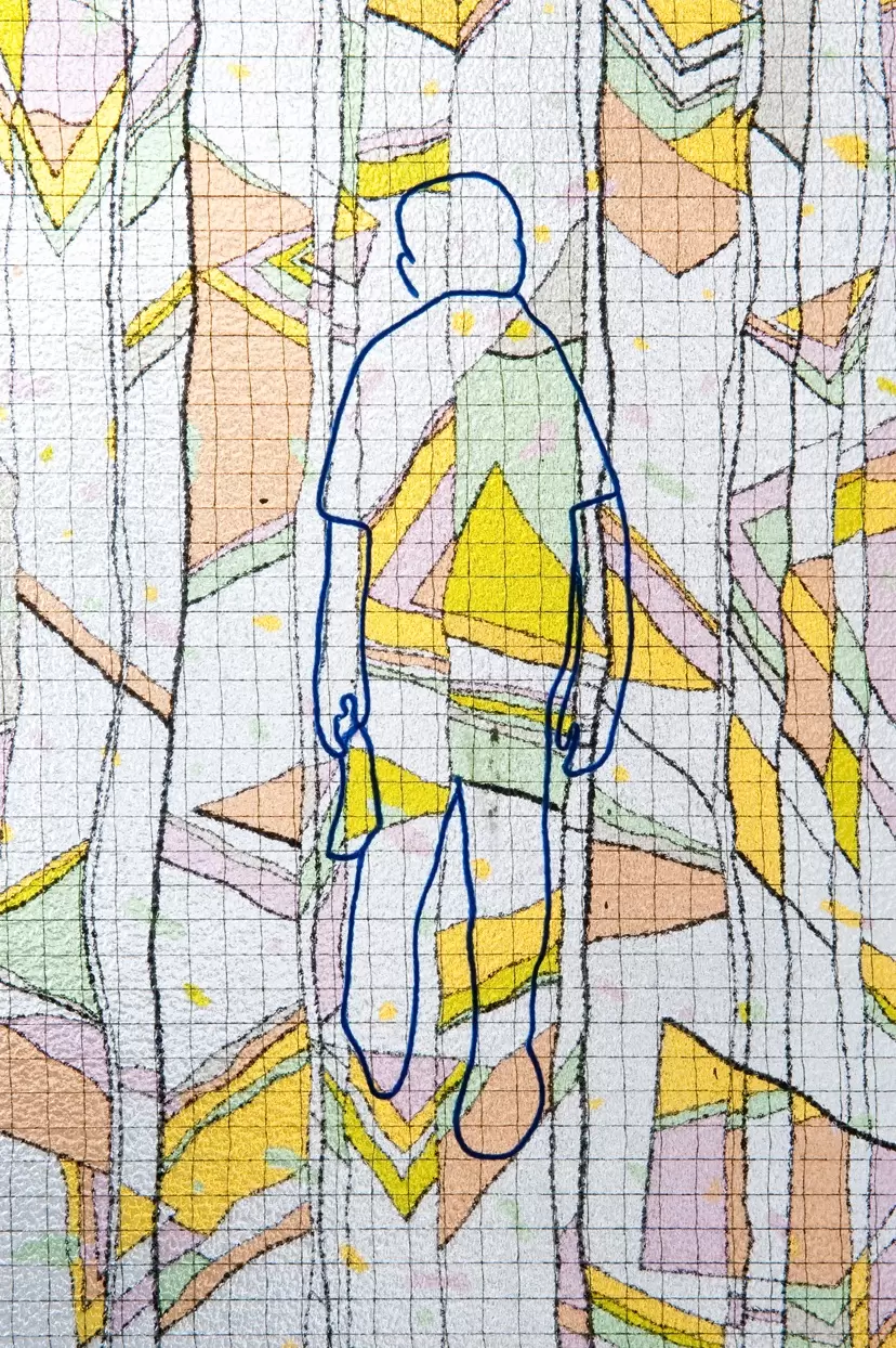 Drawing for ' Porto ' _ 歩く人 by いしかわかずはる