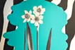 Fake flower reflected in water #02