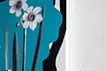 Fake flower reflected in water #01