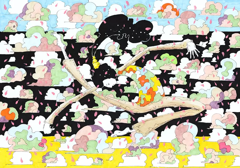 踊る狂う男‐sakura- by Tano yasuhisa