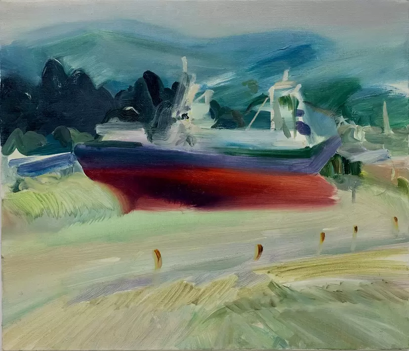 boats in the wood by Aya Higuchi/樋口亜弥