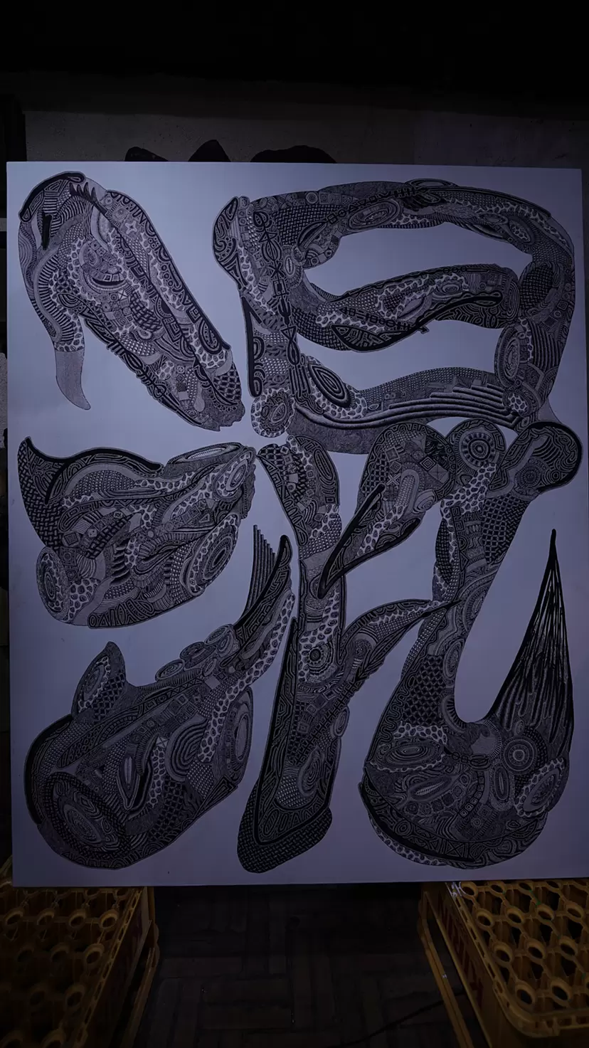 Long Long Painting 　京都三条violon by 岡田 鉄平　Teppei Okada