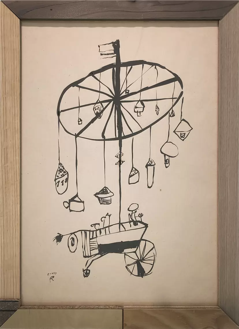 荒井良二さんイラスト　傘 荒井 良二 が new born - drawings #29 - ボンボヤる の販売を 開始