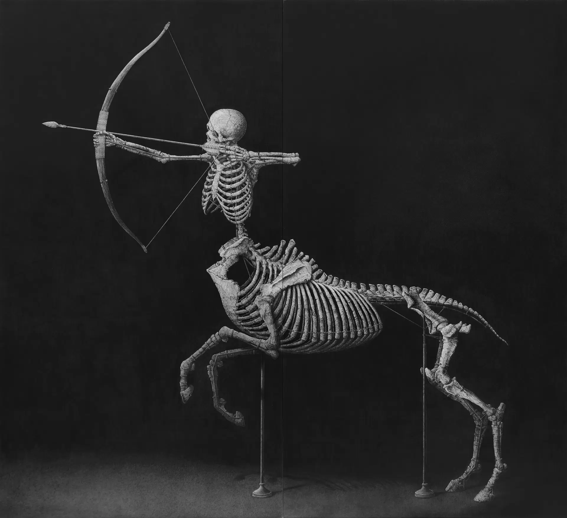 ケンタウロスの全身骨格化石図 by 天久 高広 | 現代アートの販売・通販