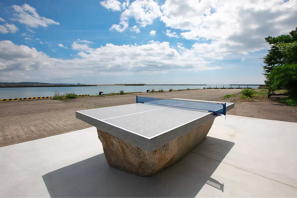A04】石の卓球台第3号｜Stone Table Tennis No.3 by 浅葉克己